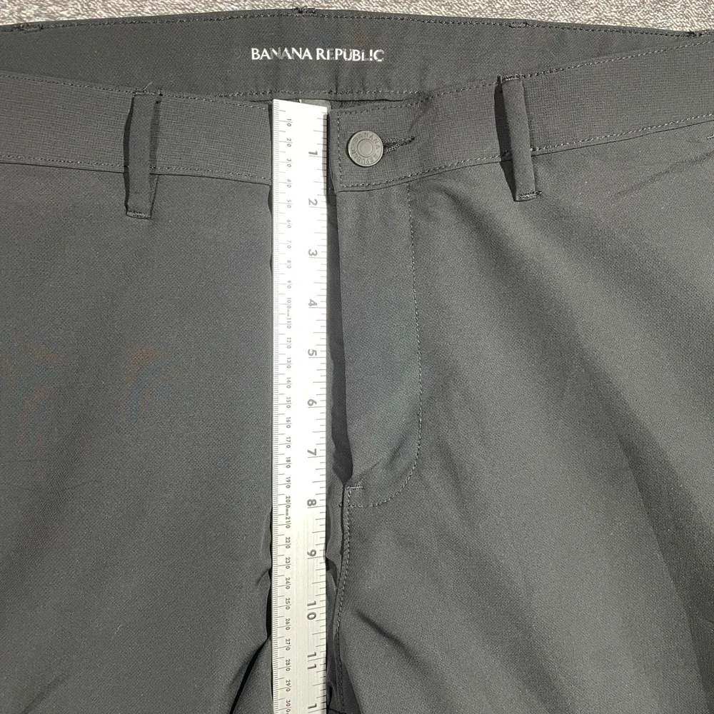 Banana Republic Mens Performance Chino Pants Black 36x29 Technical Travel Pant